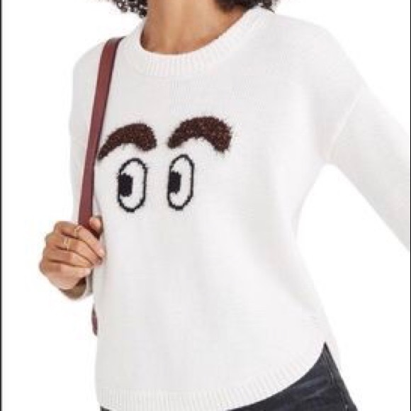 Madewell Sweaters - Madewell Eyebrow Face Cream Crewneck Sweater
